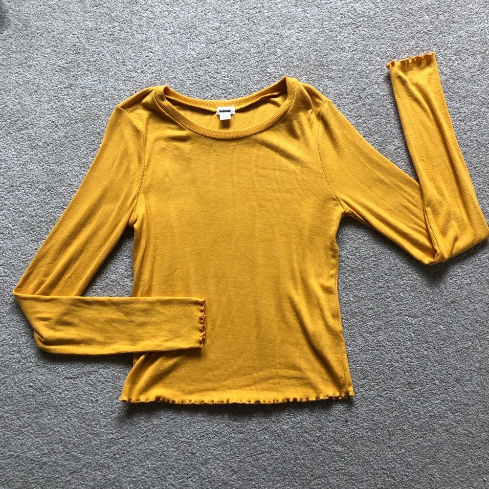 Garage - Mustard Lettuce-Edge Longsleeve